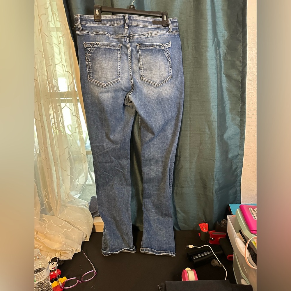 Buckle Black Classic Blue Women's Jeans straight leg skinny. 34x32 - Picture 2 of 5